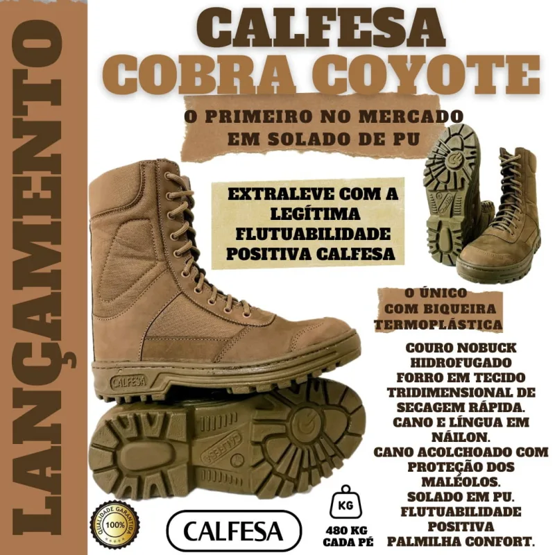 Boot COBRA Coyote - Sem Zíper — imagem 4